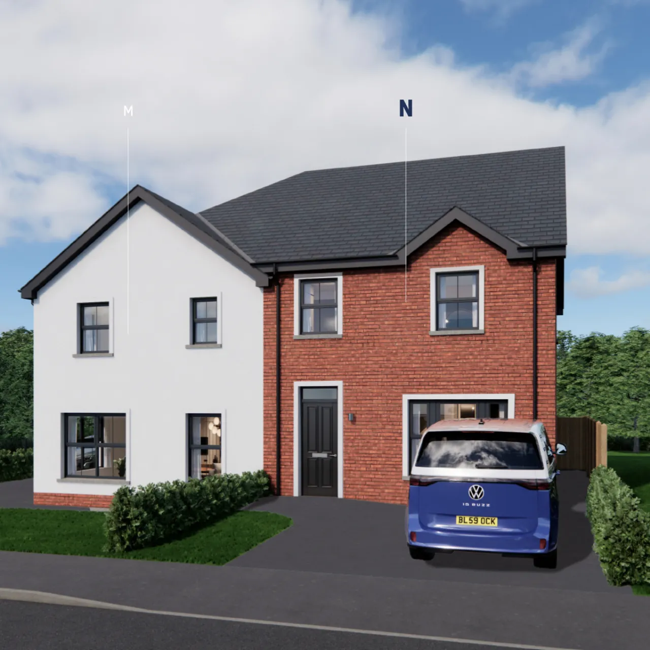 Site 48, House Type N, Mount Pleasant, Old Belfast Road, Newtownards, County Down, BT23