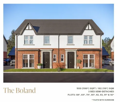 Site 92, The Boland With Sunroom  Hydepark Gate, Mallusk, Newtownabbey, BT36
