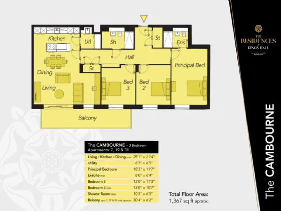 Apartment 19, The Cambourne  The Residences At Kings Hall, Balmoral Avenue, BT9