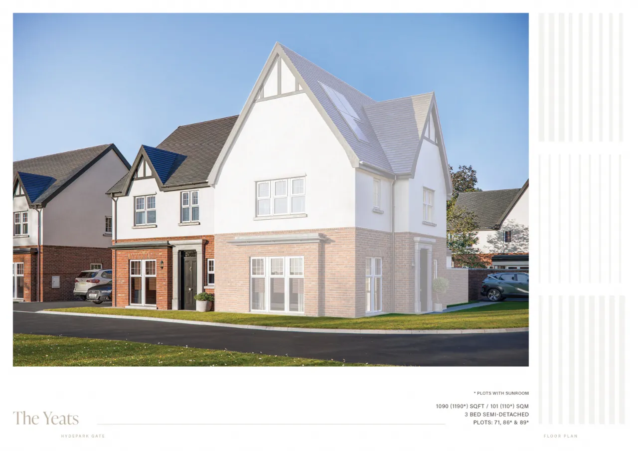 Site 89, The Yeats With Sunroom, Hydepark Gate, Mallusk, Newtownabbey, BT36