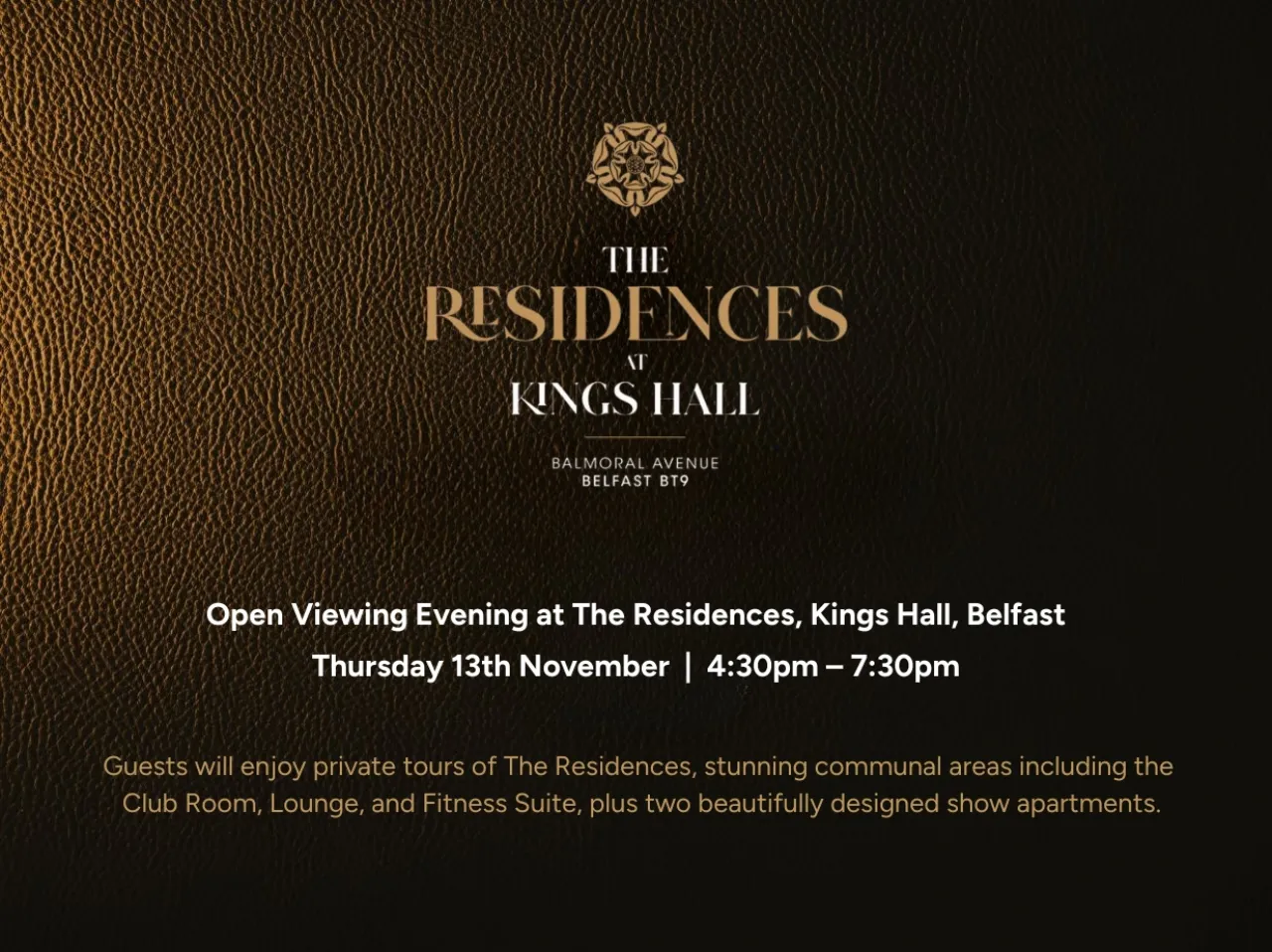 Apartment 33, The Osbourne, The Residences At Kings Hall, Balmoral Avenue, BT9